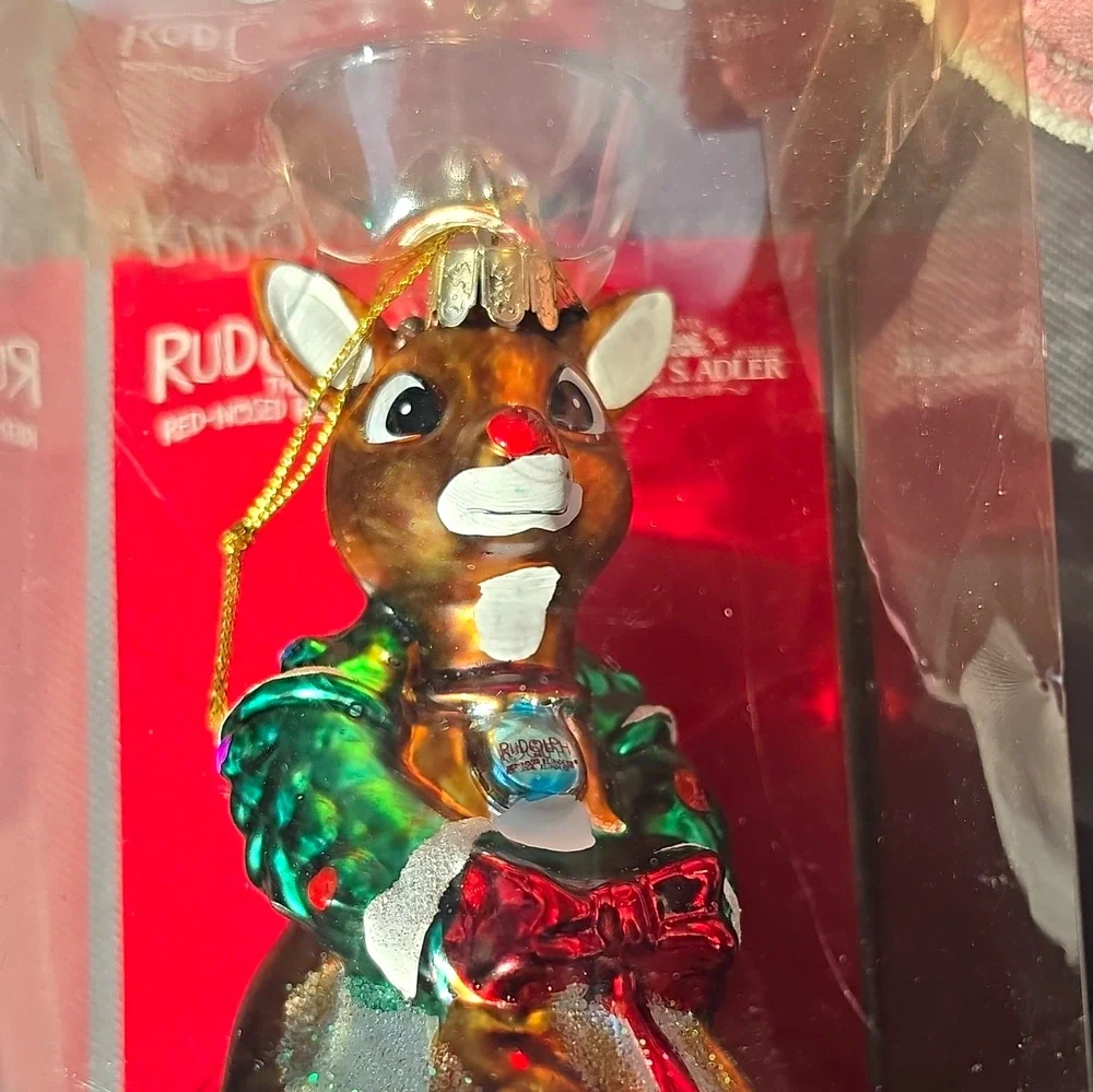 Rudolph The Red Nosed Reindeer Kurt Adler Christmas Ornament
